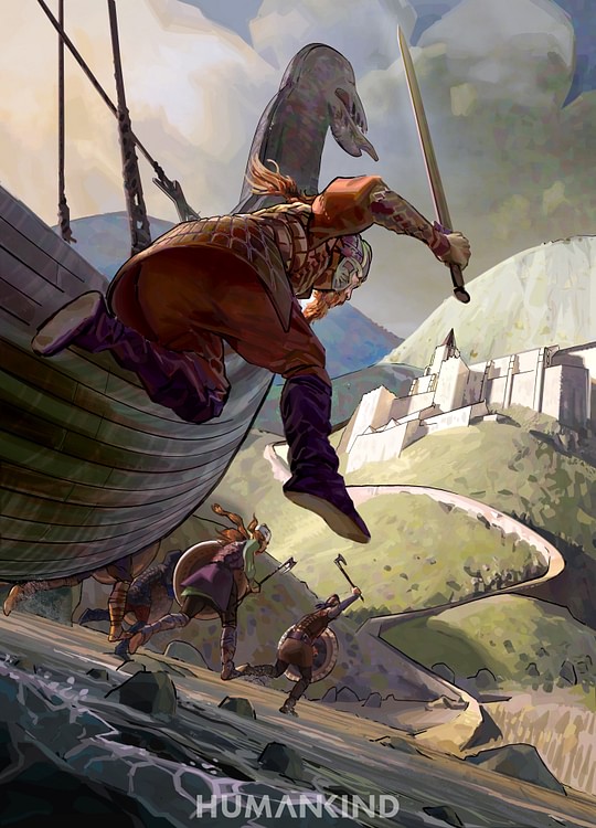 Norse Raiding Party Landing