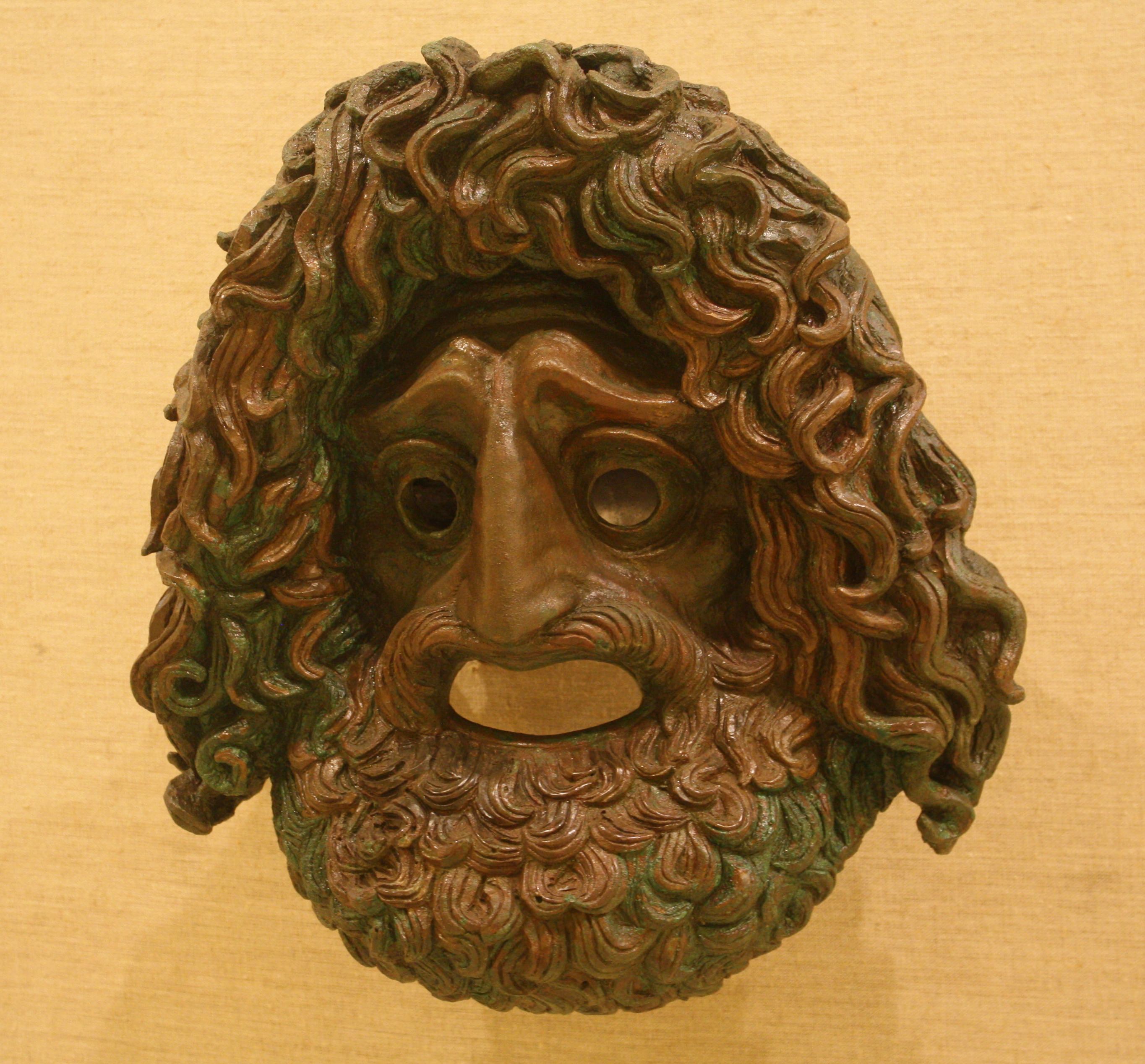 Greek Tragedy Theatre Mask (Illustration) - World History Encyclopedia