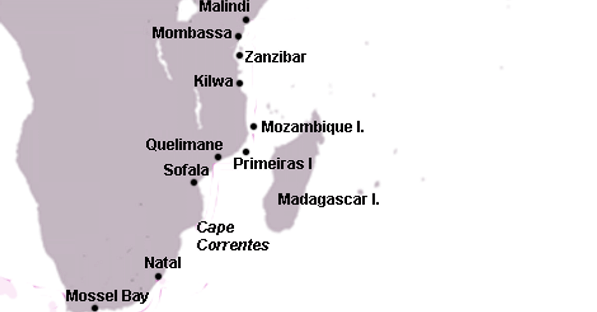 Swahili Coast Map Illustration World History Encyclopedia