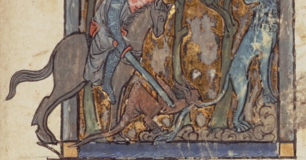Yvain Rescues The Lion Illustration World History Encyclopedia
