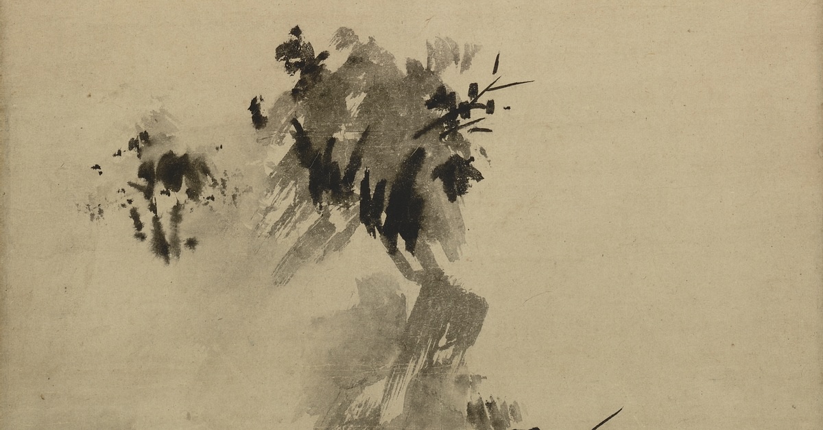 Yoshinori Sesshū 抽象画 17/26 Landscape by Sesshu - World History Encyclopedia