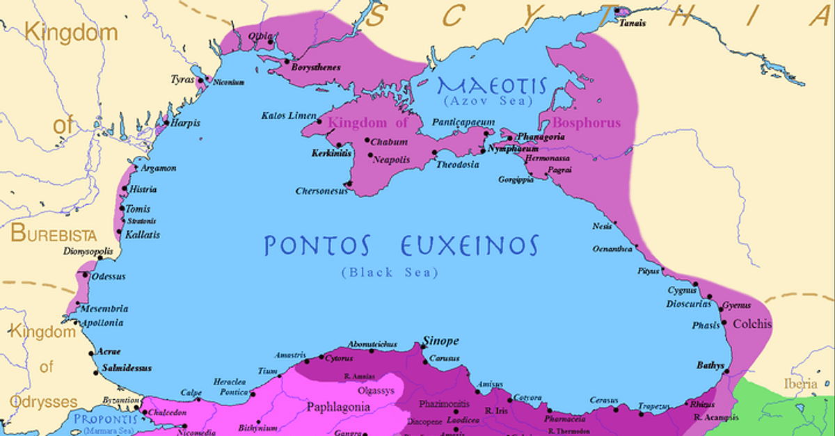 Where Are The Pontic Mountains Located On A Map