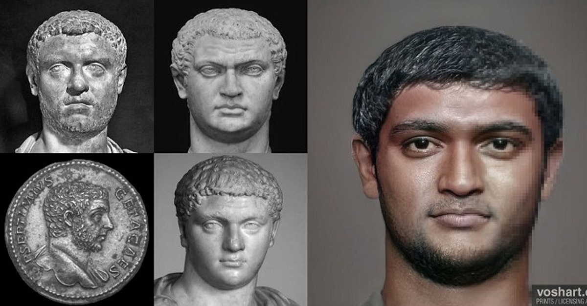 Geta Facial Reconstruction Illustration World History