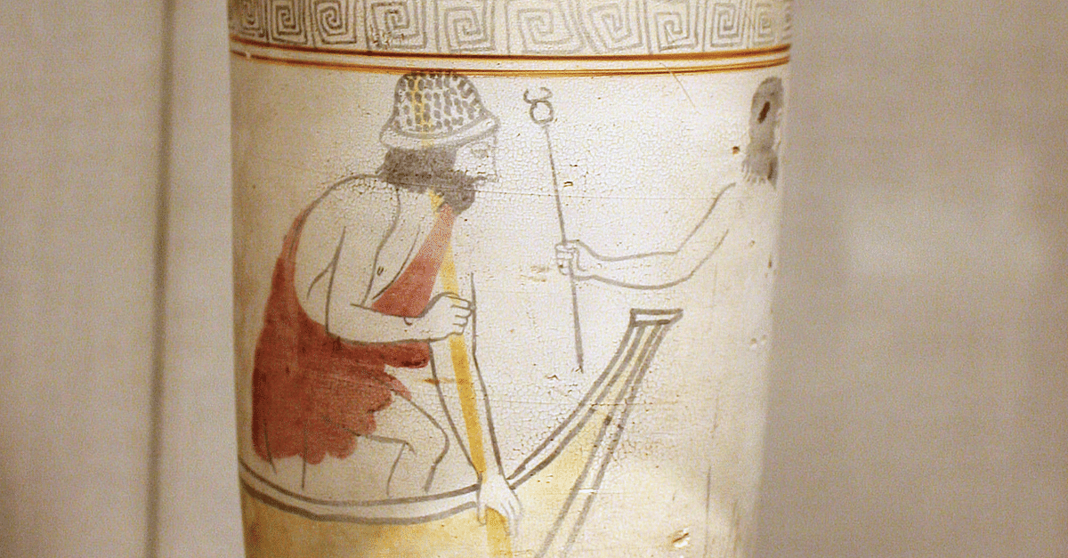 Charon, Attic Lekythos Detail (Illustration) - World History Encyclopedia