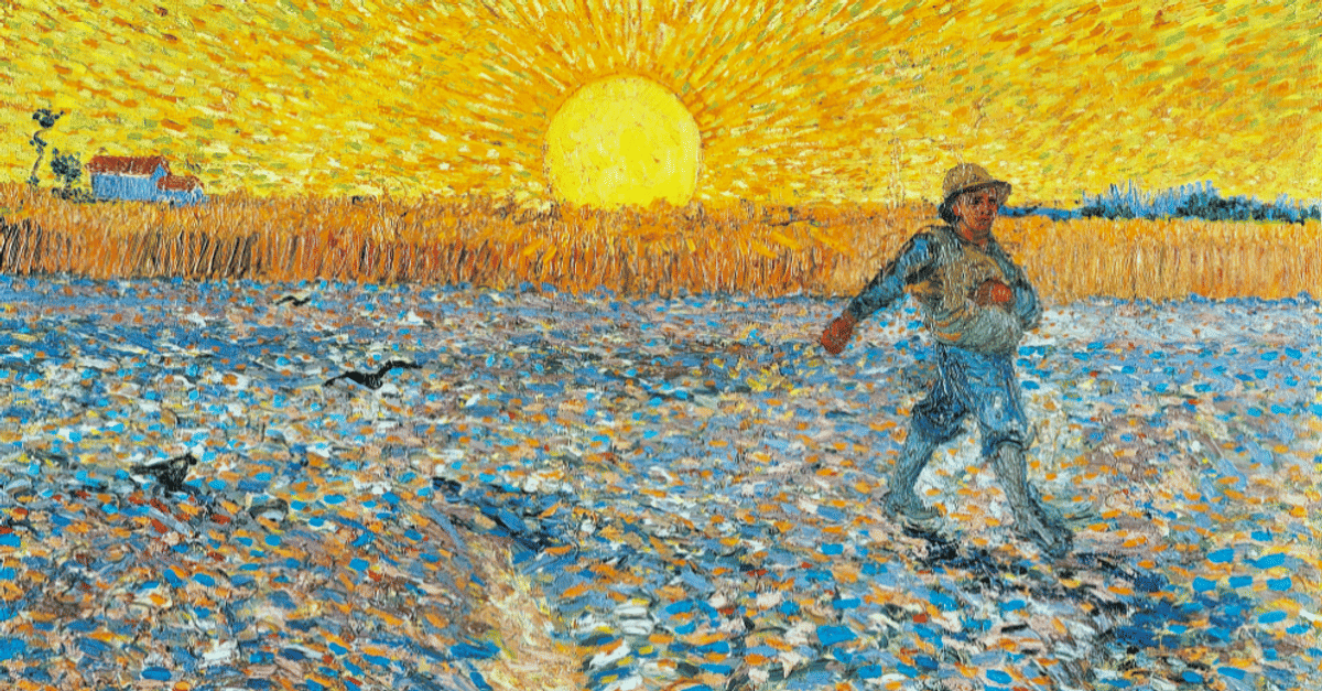 Sower with Setting Sun by van Gogh - World History Encyclopedia