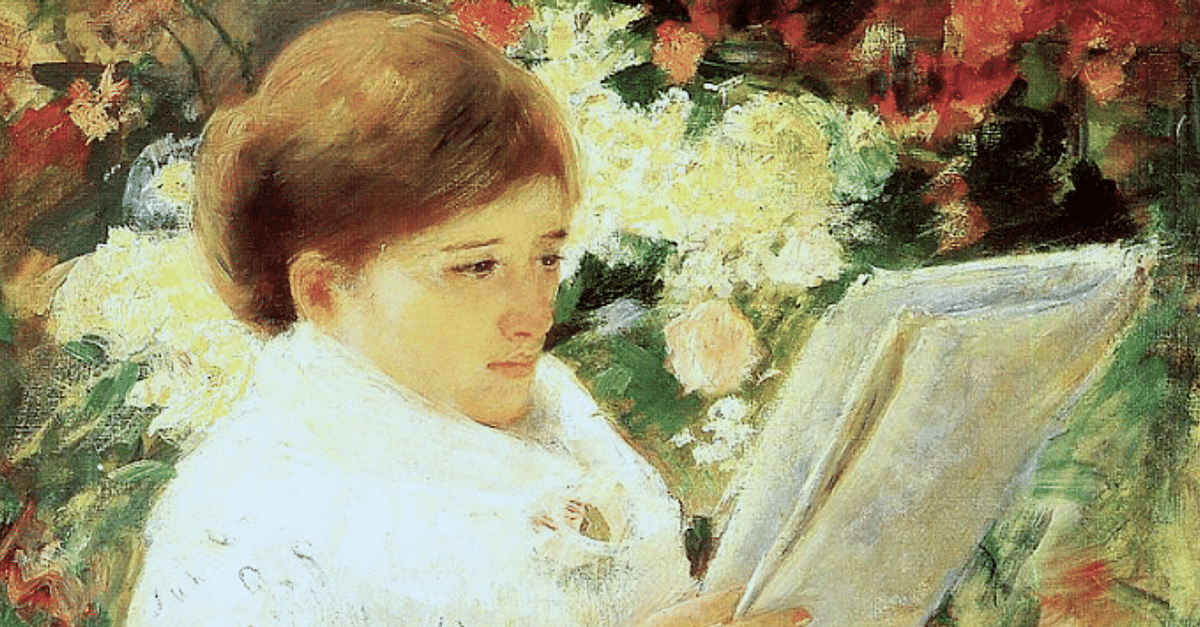 Woman Reading in the Garden by Cassatt (Illustration) - World History  Encyclopedia