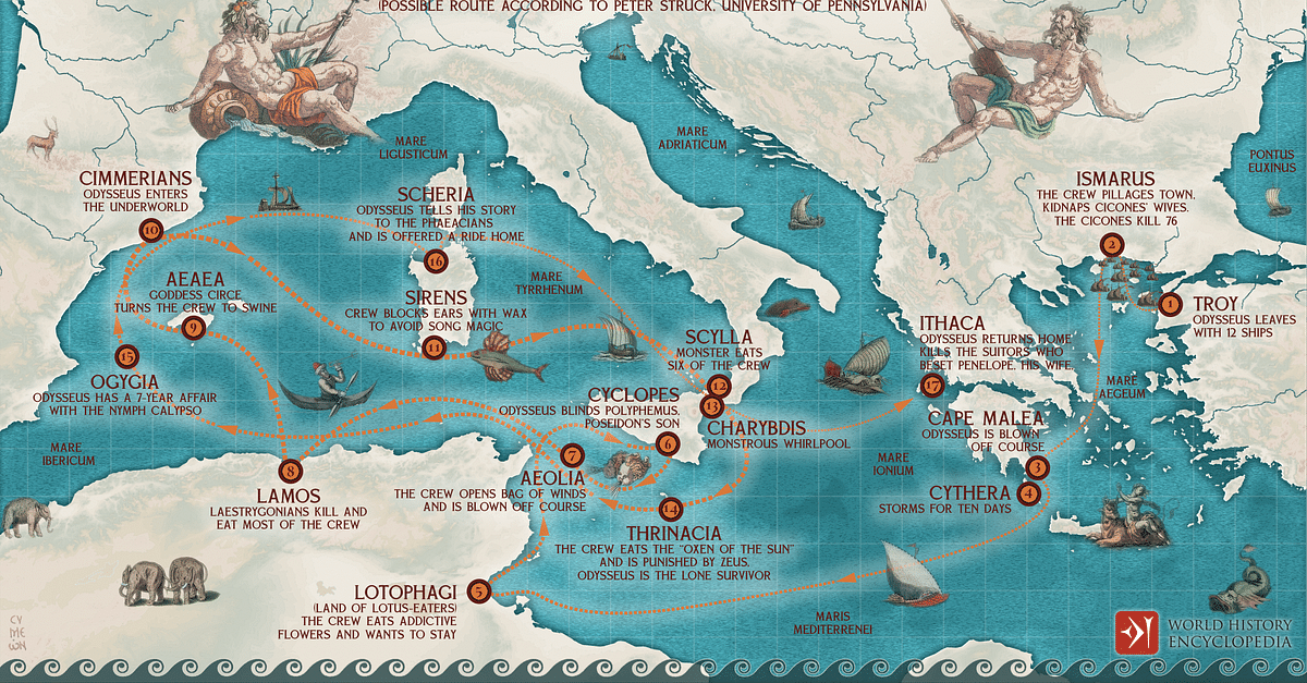 Map of the Mediterranean Sea. Source: Authors.