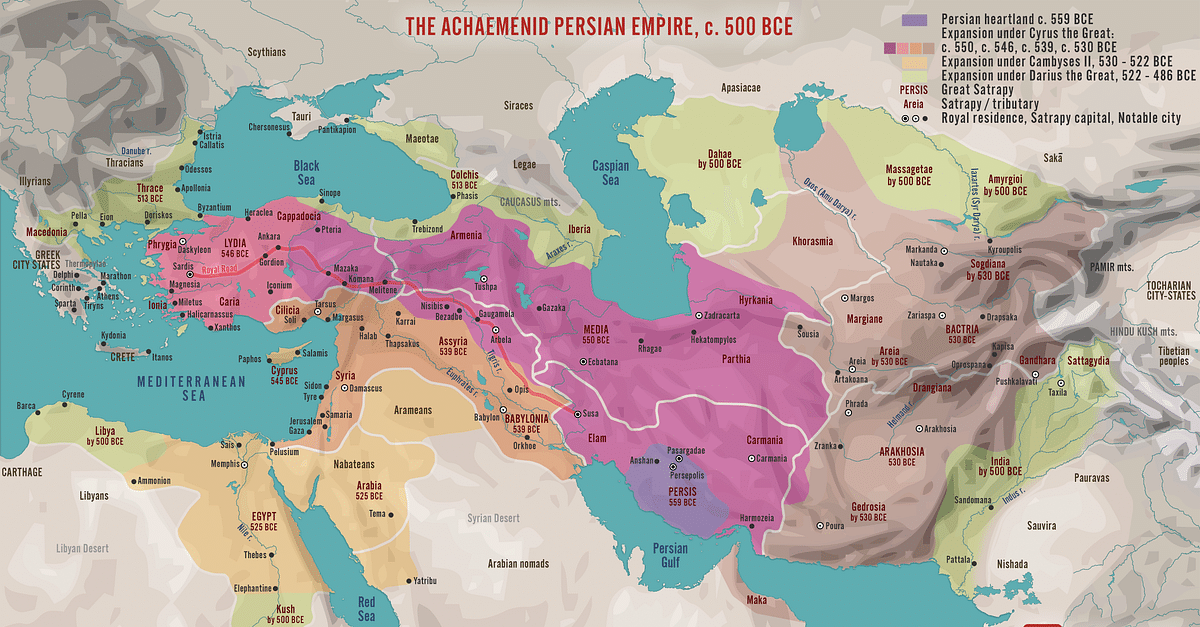 The Achaemenid Persian Empire c. 500 BCE