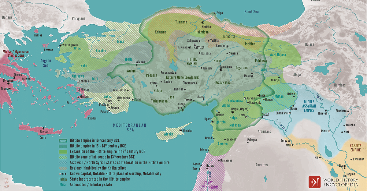 The Hittite Empire, 13th century BCE
