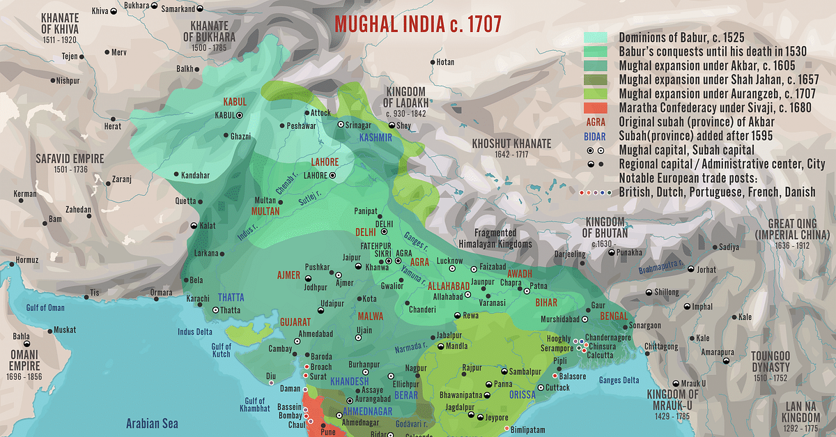 9 Maps on Indian History