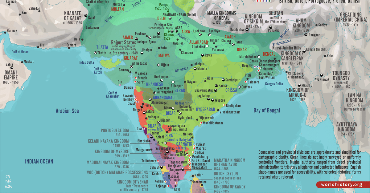 9 Maps On Indian History World History Encyclopedia