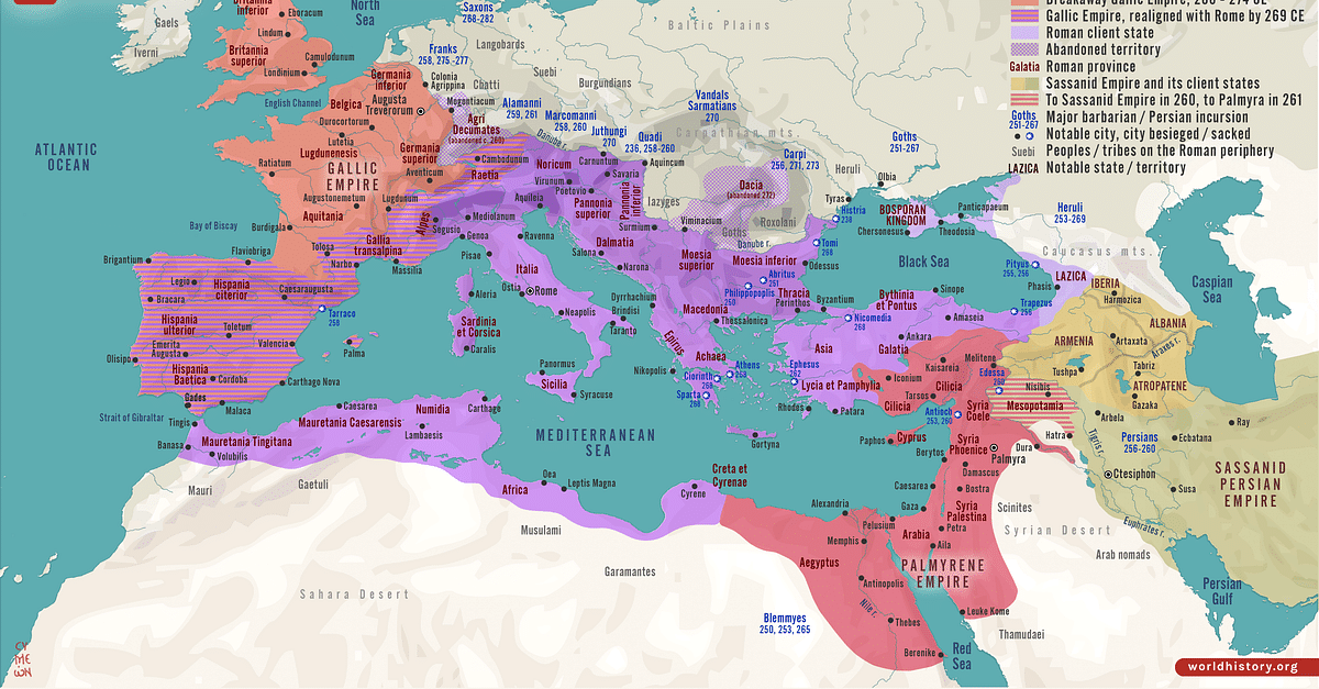 The Roman Empire and the Crisis of the Third Century, c. 270 CE