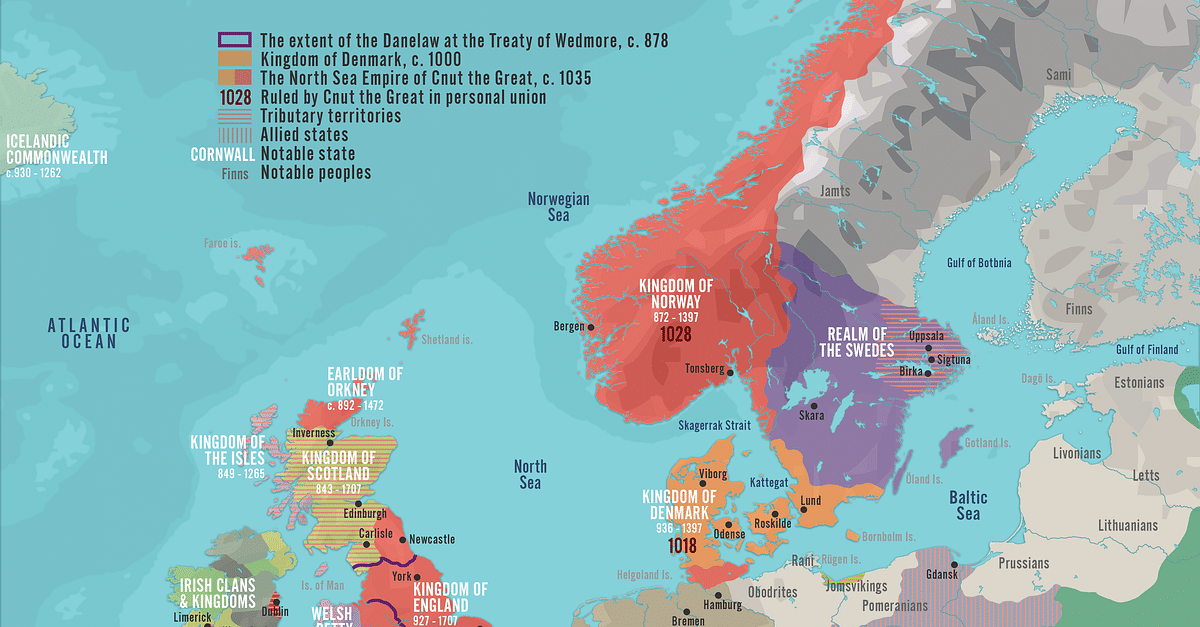 The North Sea Empire of Cnut the Great, 1016 - 1035
