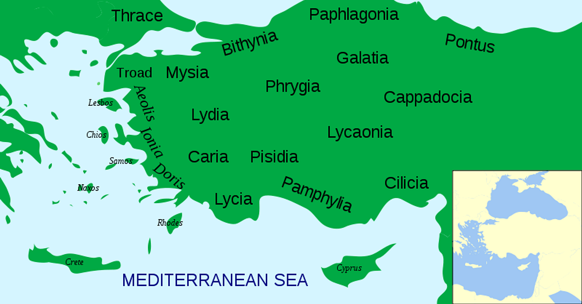 anatolian peninsula map