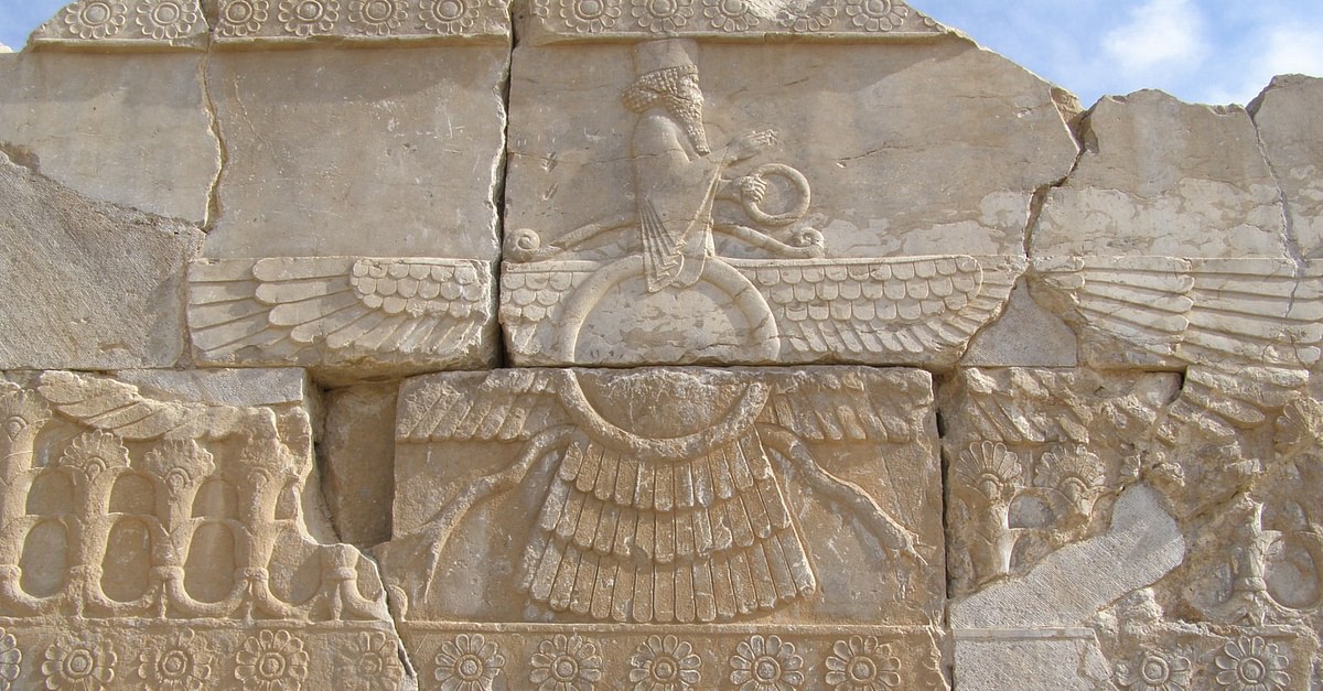 1x Ahura Mazda Persiano Dio zoroastriano PORTACHIAVI l'Iran ASSIRA norouz 