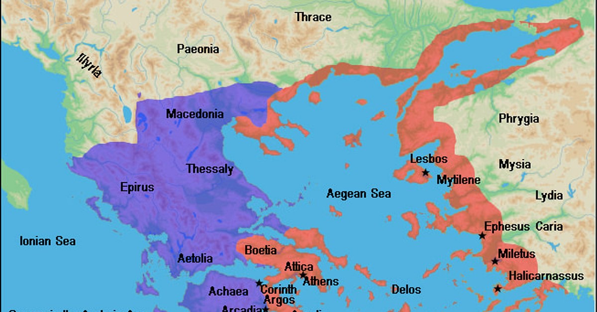 Attica Ancient Greece Map Map Of Archaic Greece (Illustration) - World History Encyclopedia
