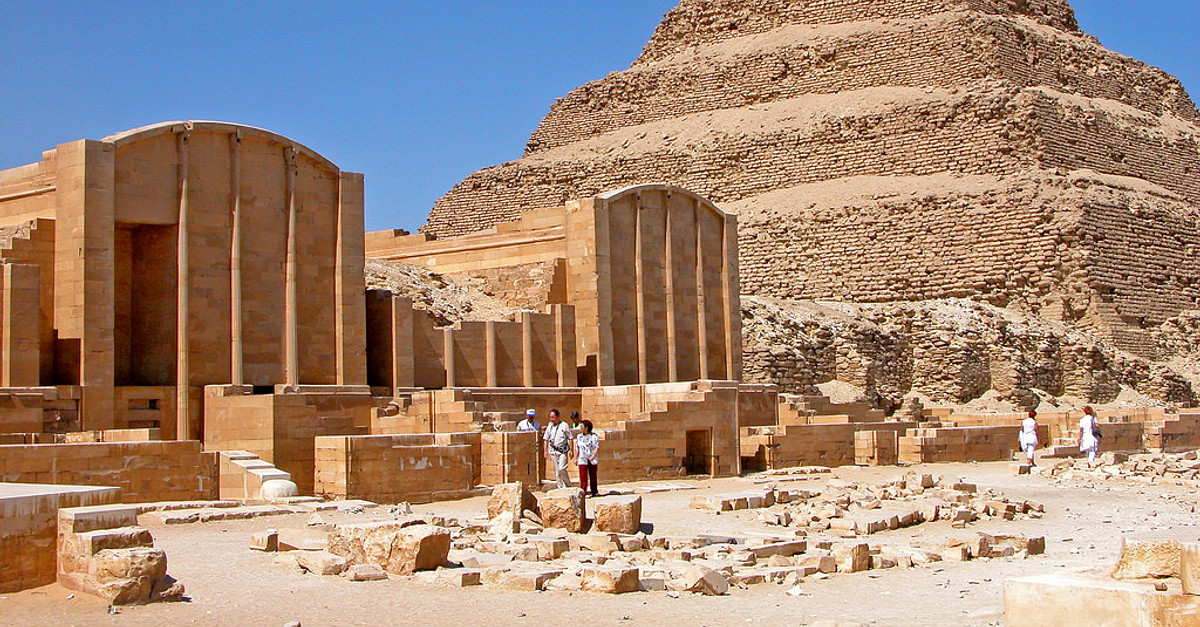 The Step Pyramid of Djoser at Saqqara - World History Encyclopedia