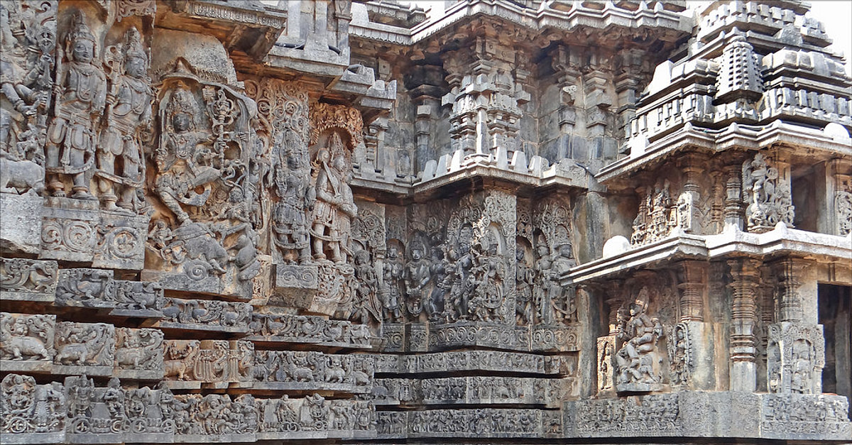 Hoysaleswara Temple in Halebidu (Illustration) - World History Encyclopedia