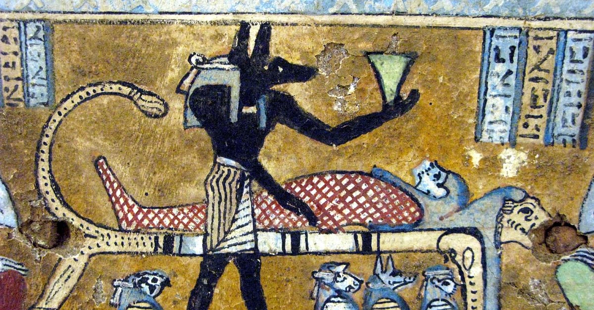 Anubis Egyptian God of the Death Cult Medal Gilded