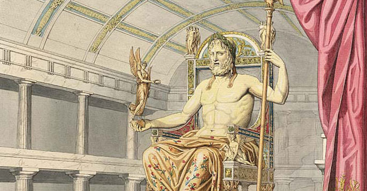3 чудо света статуя зевса в олимпии