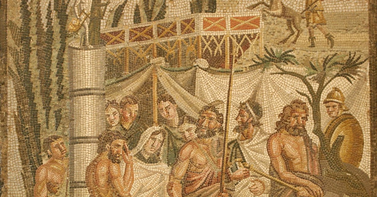 Myth of Iphigenia Mosaic, Empuries (Illustration) - World History ...