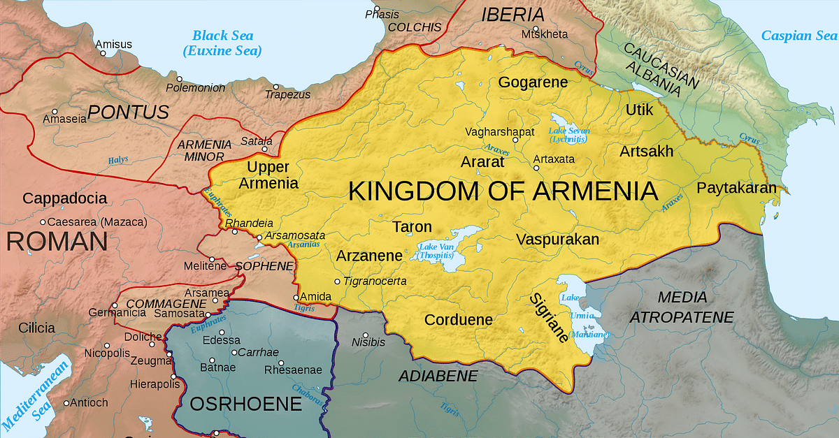 Map of Armenia, 50 CE (Illustration) - World History Encyclopedia