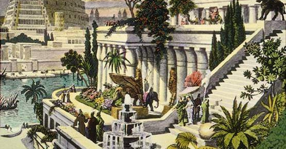 Chorrito a tiempo relé Jardines Colgantes de Babilonia - Enciclopedia de la Historia del Mundo