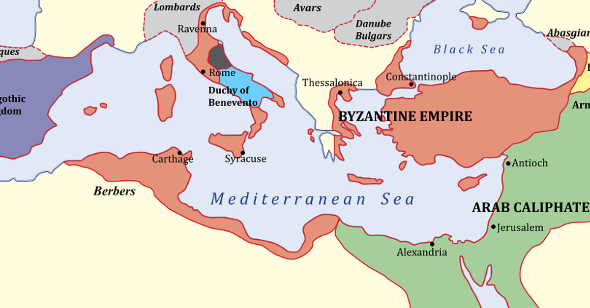 Map Of Byzantine Empire The Byzantine Empire, C. 650 Ce. (Illustration) - World History Encyclopedia