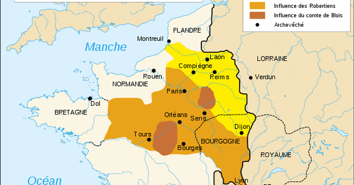 Map of France, 10th Century CE (Illustration) World History Encyclopedia