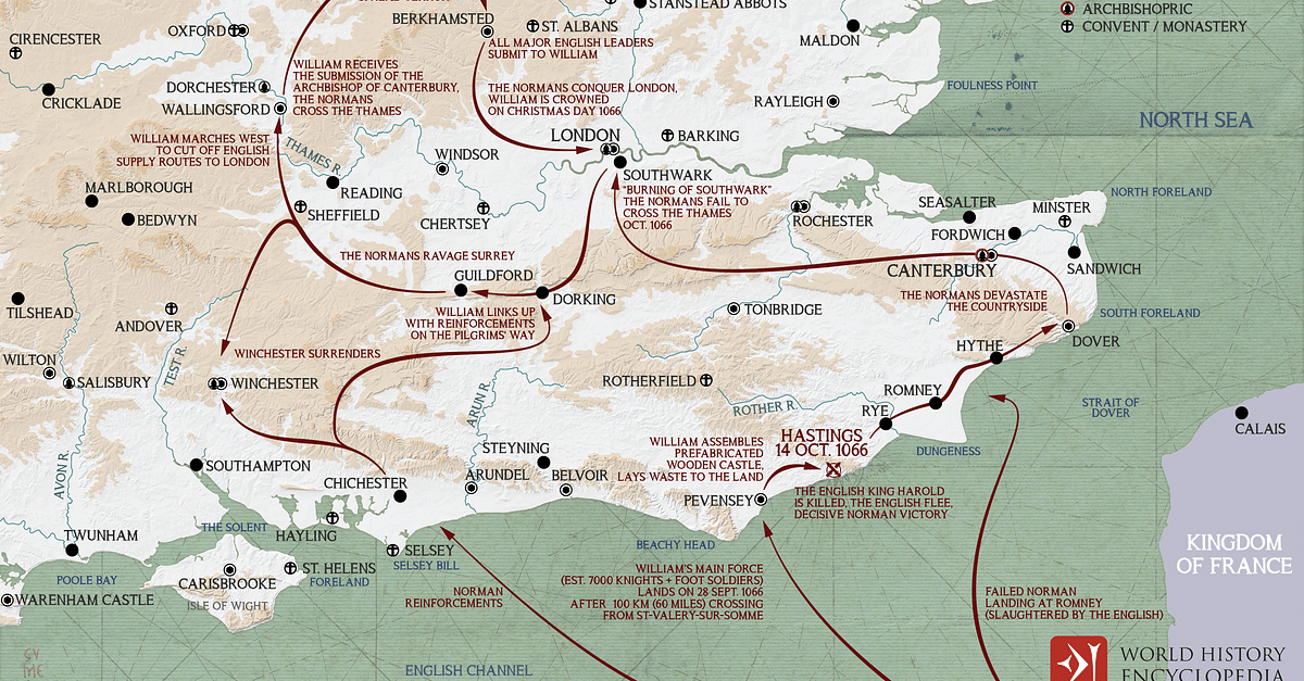 William the Conqueror's March on London - World History Encyclopedia