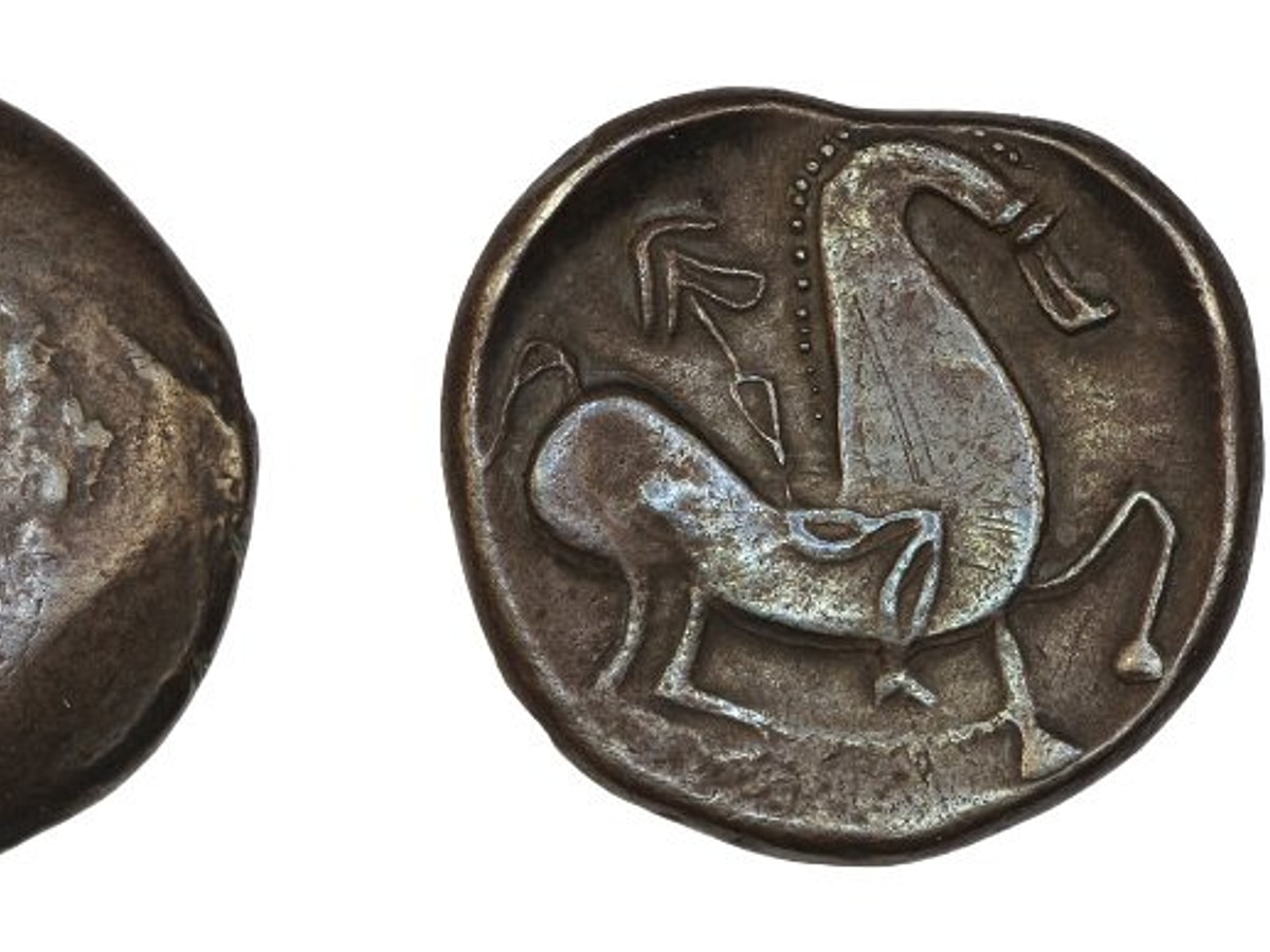 Celtic Coin with Abstract Horse - World History Encyclopedia