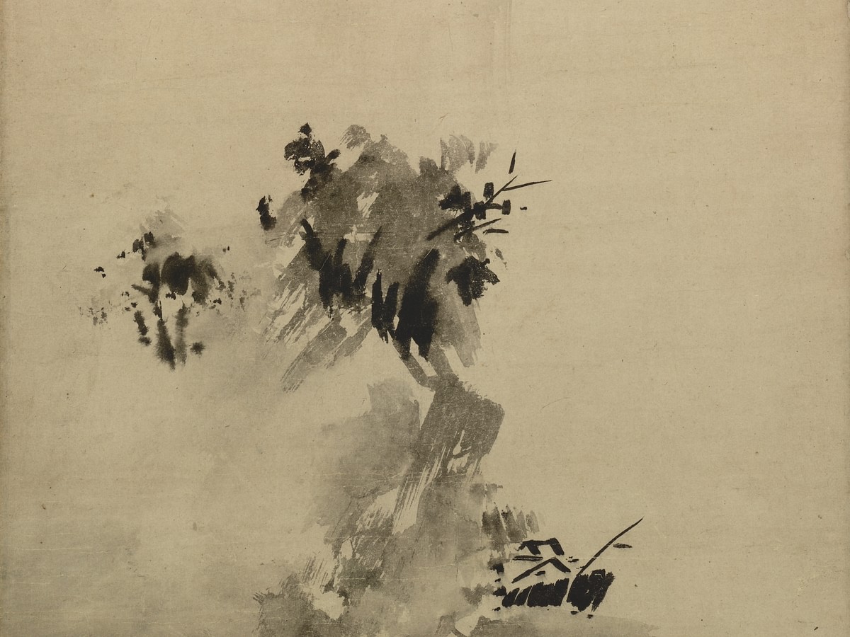 Yoshinori Sesshū 抽象画 17/26 Landscape by Sesshu - World History Encyclopedia