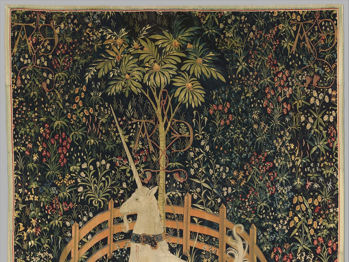 The unicorn in captivity tapestry online