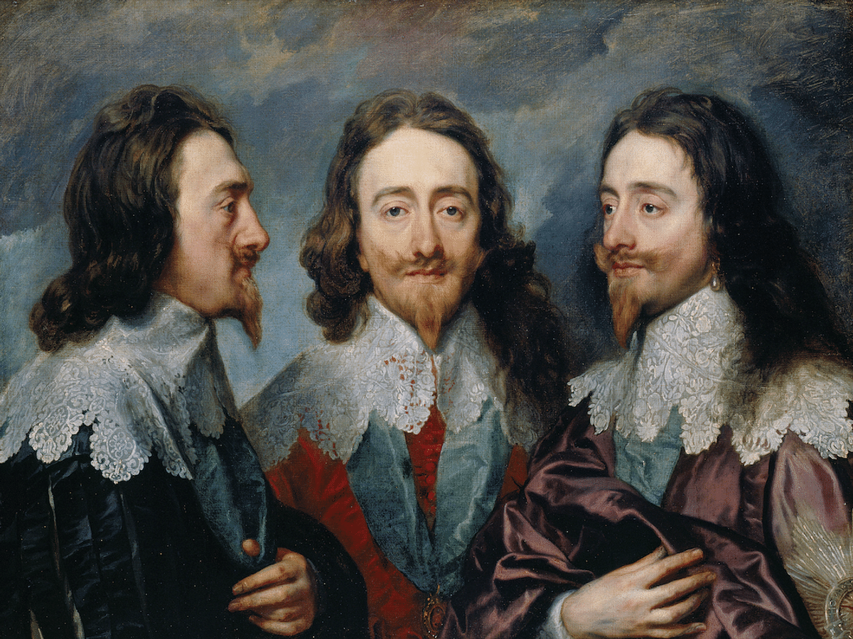 Great Britain 1643 English Scottish King Charles I W/ Crown 