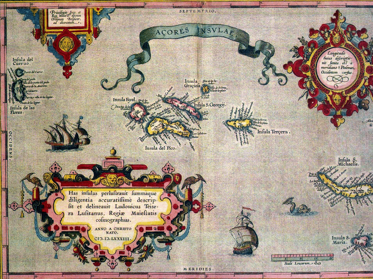 Portugal e Açores mapa - o Mapa de Portugal e Açores (Sul da Europa -  Europa)