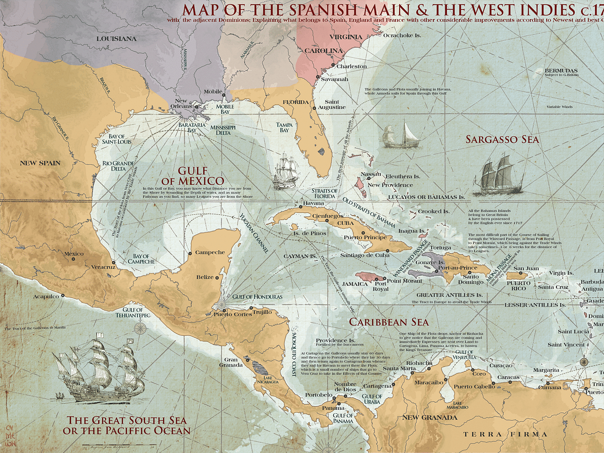 La Tierra Firme del Imperio español - Enciclopedia de la Historia del Mundo