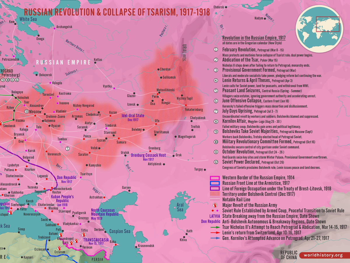 Russian Empire Before Revolution The Lands Of The Former Russian