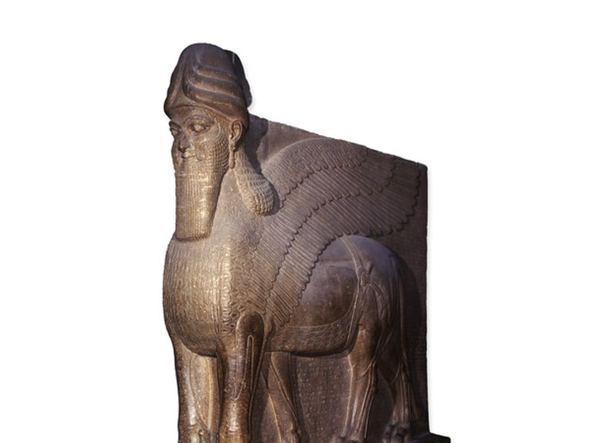 Colossal Statue of a Winged Lion from the North-West Palace of