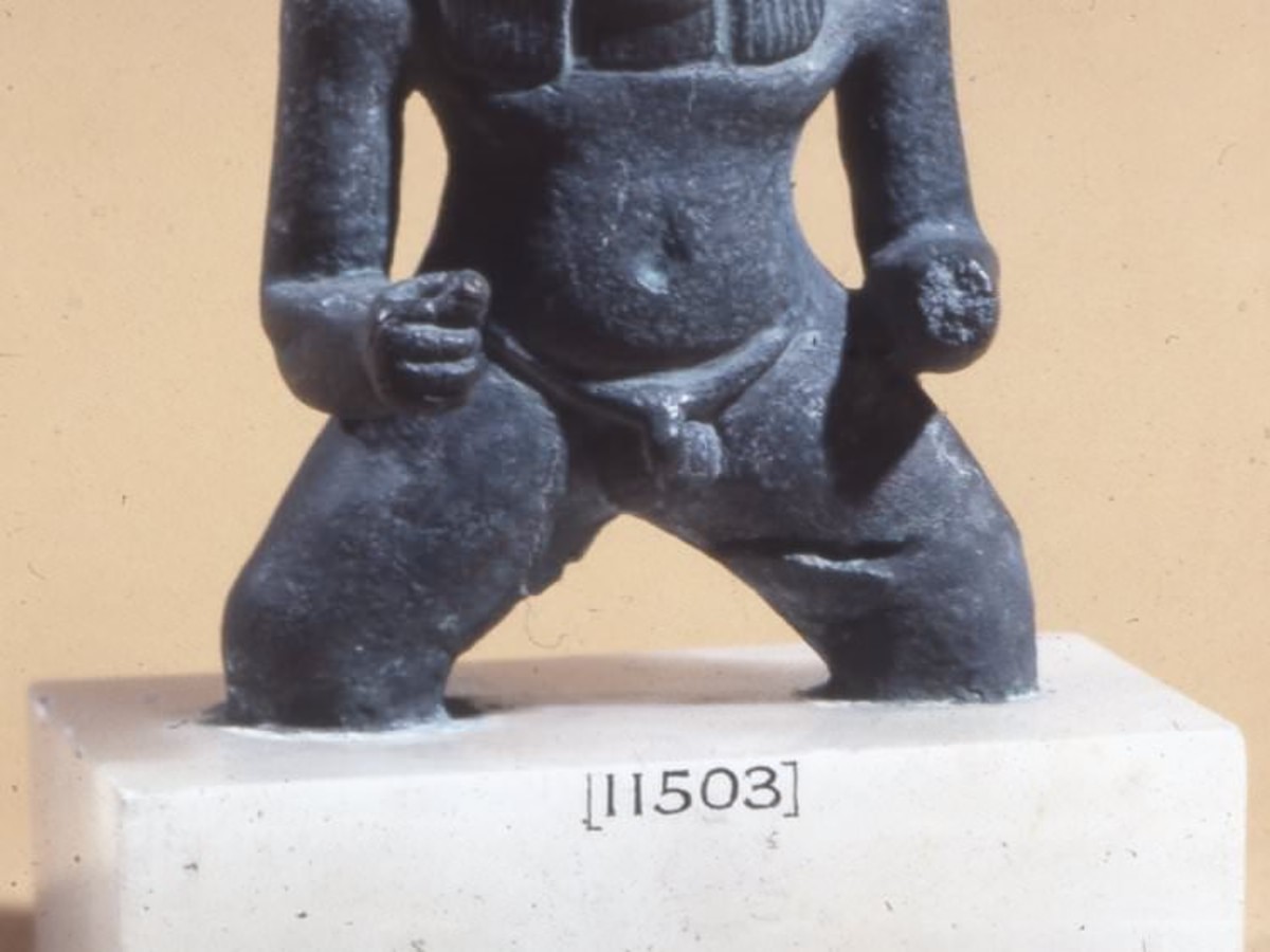 キュートすぎ☆エジプトブルー ベス神THE BRITISH MUSEUM Bes Figurine, British Museum - World History Encyclopedia