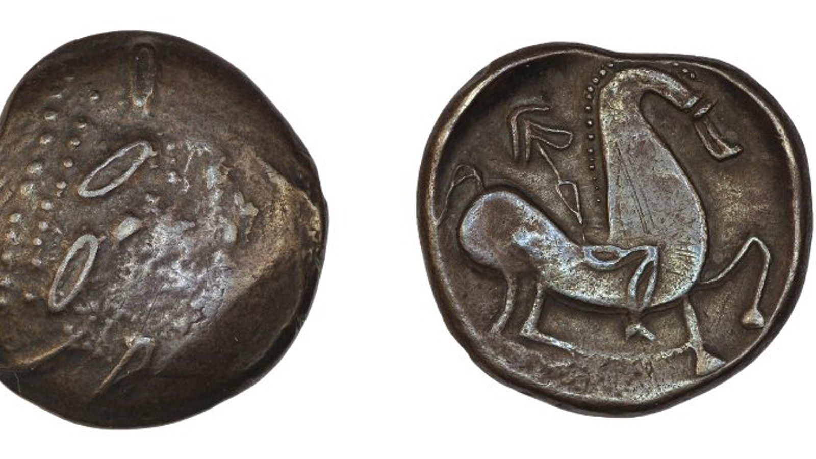 Celtic Coin with Abstract Horse - World History Encyclopedia