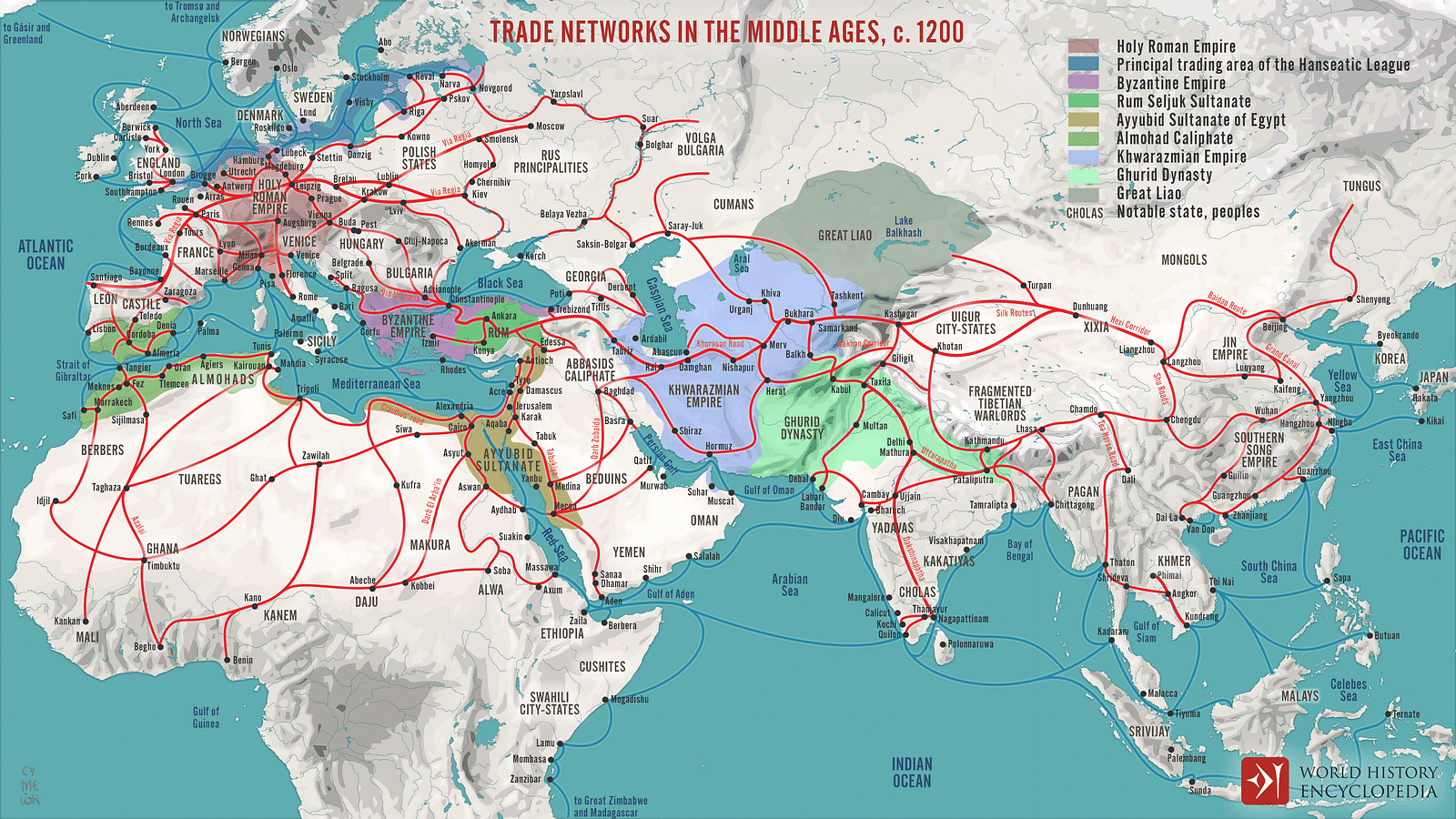 The Eastern Trade Network of Ancient Rome - World History Encyclopedia