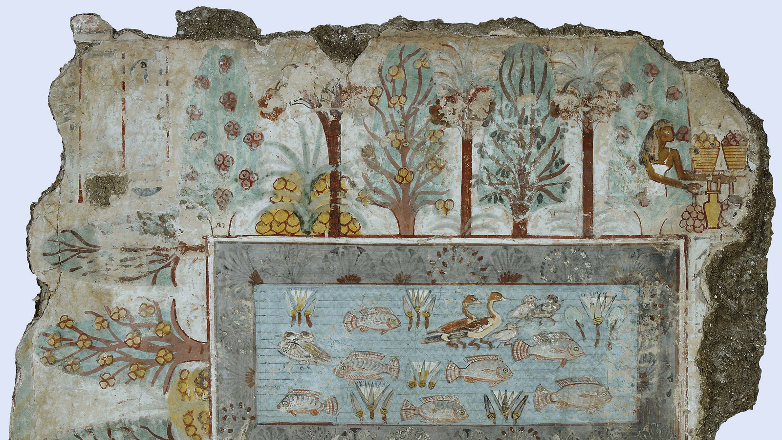 Garden Painting, Tomb of Nebamun - World History Encyclopedia