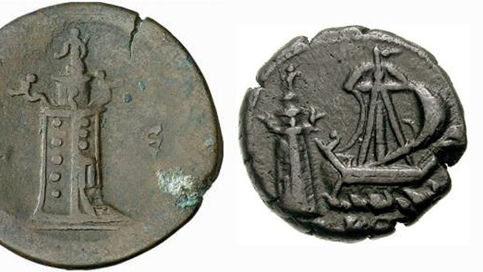 Alexandrian Coins Depicting the Lighthouse of Alexandria - World History  Encyclopedia