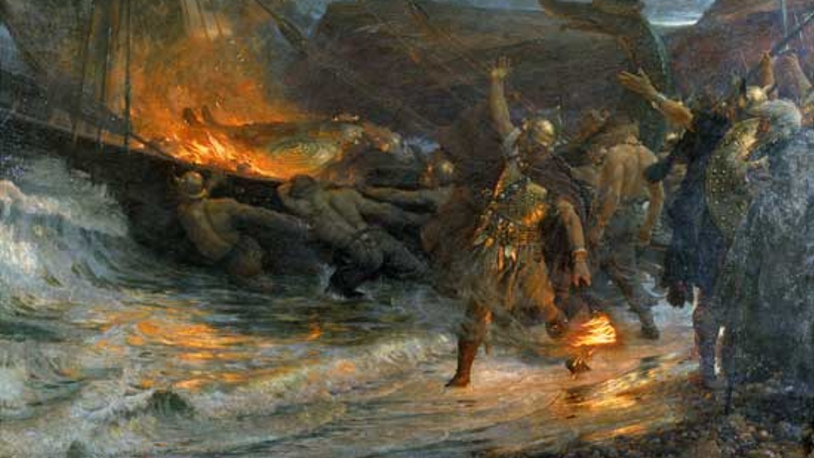 Pyra Sip Viking Funeral Pyre Ship