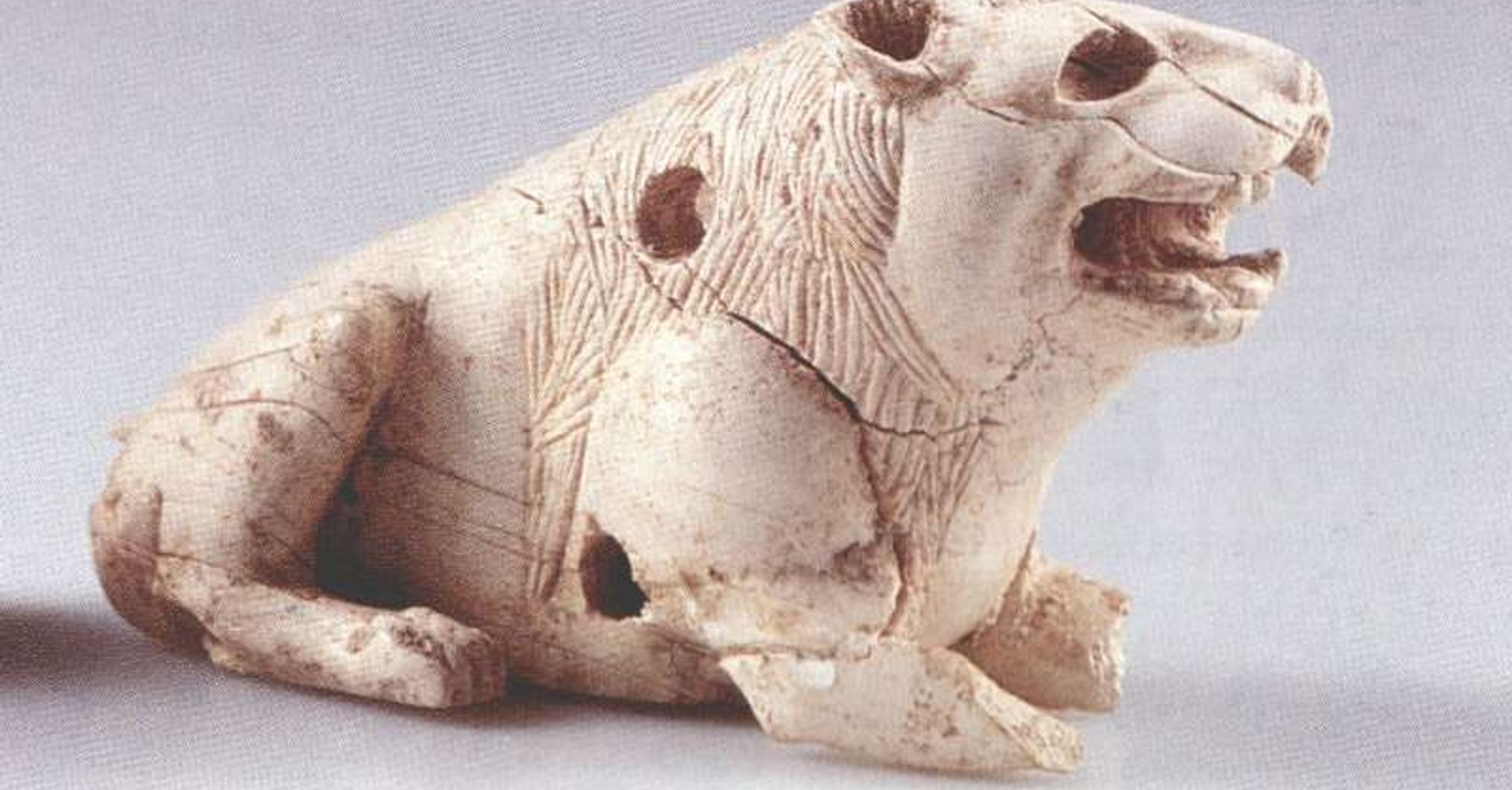 Lion Shell Inlay Crouching Lion Furniture Inlay, Samaria - World History Encyclopedia