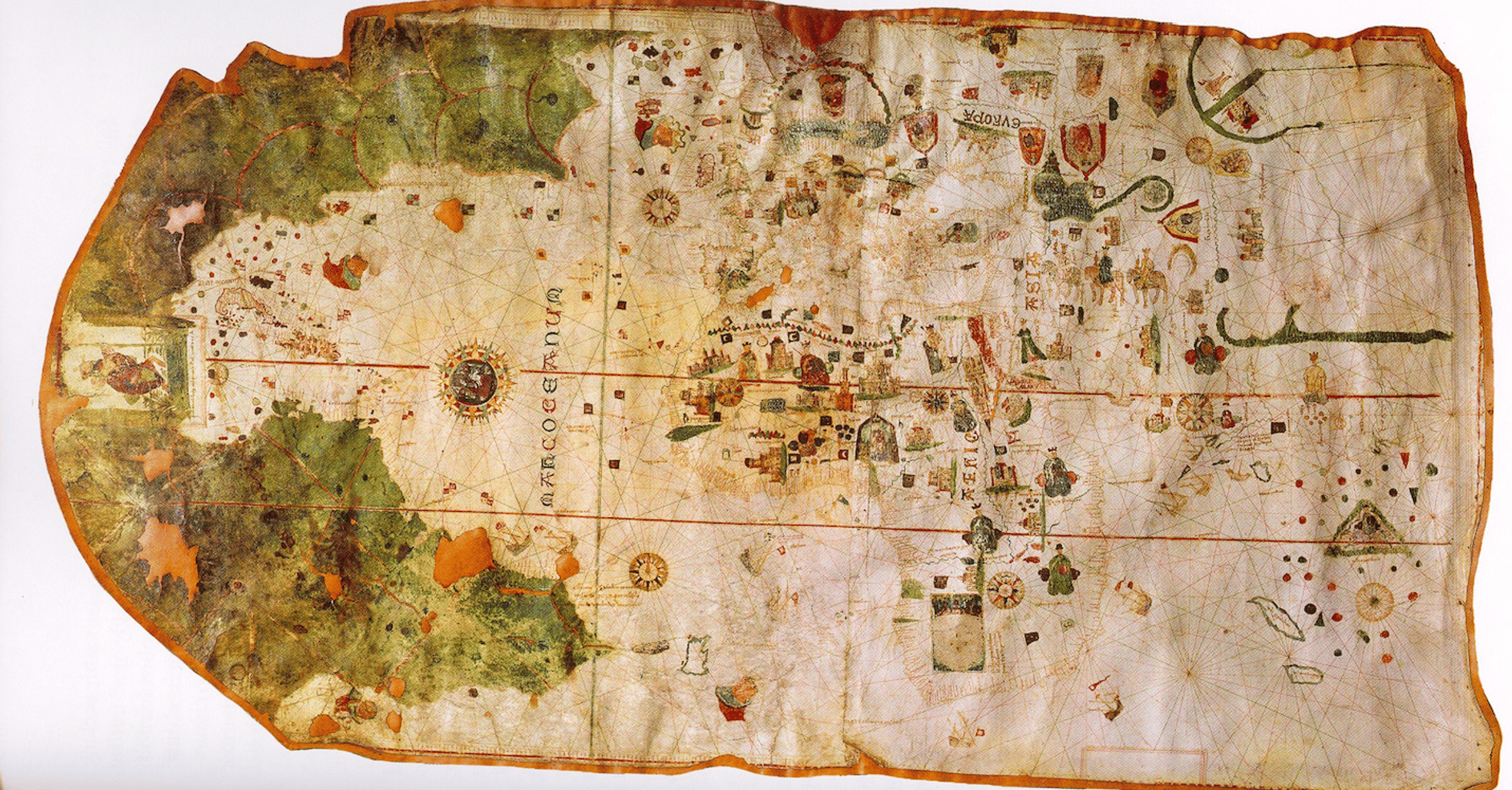 Map of the World by Juan de la Cosa - World History Encyclopedia