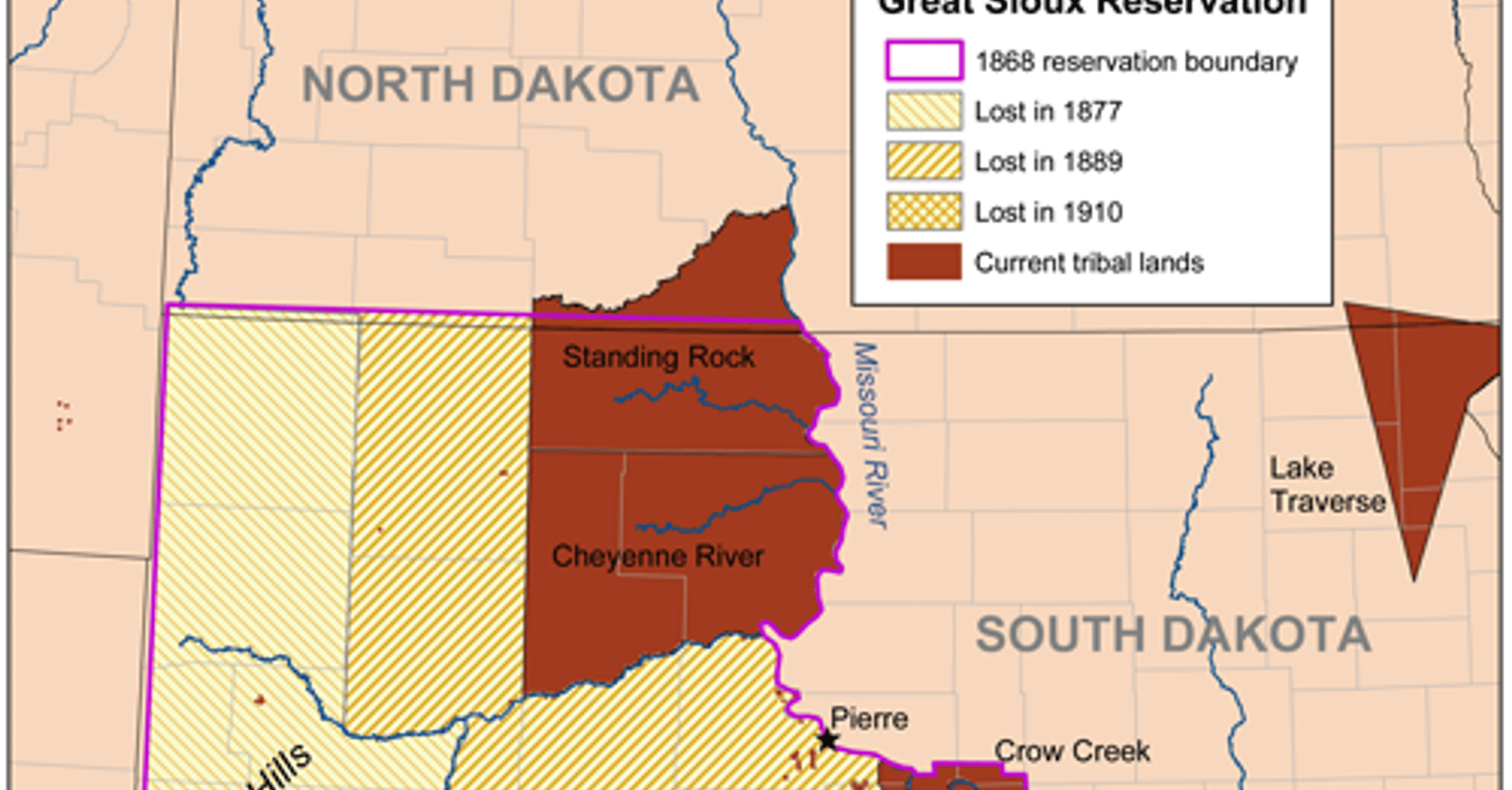 Map of the Great Sioux Reservation 1868 - World History Encyclopedia