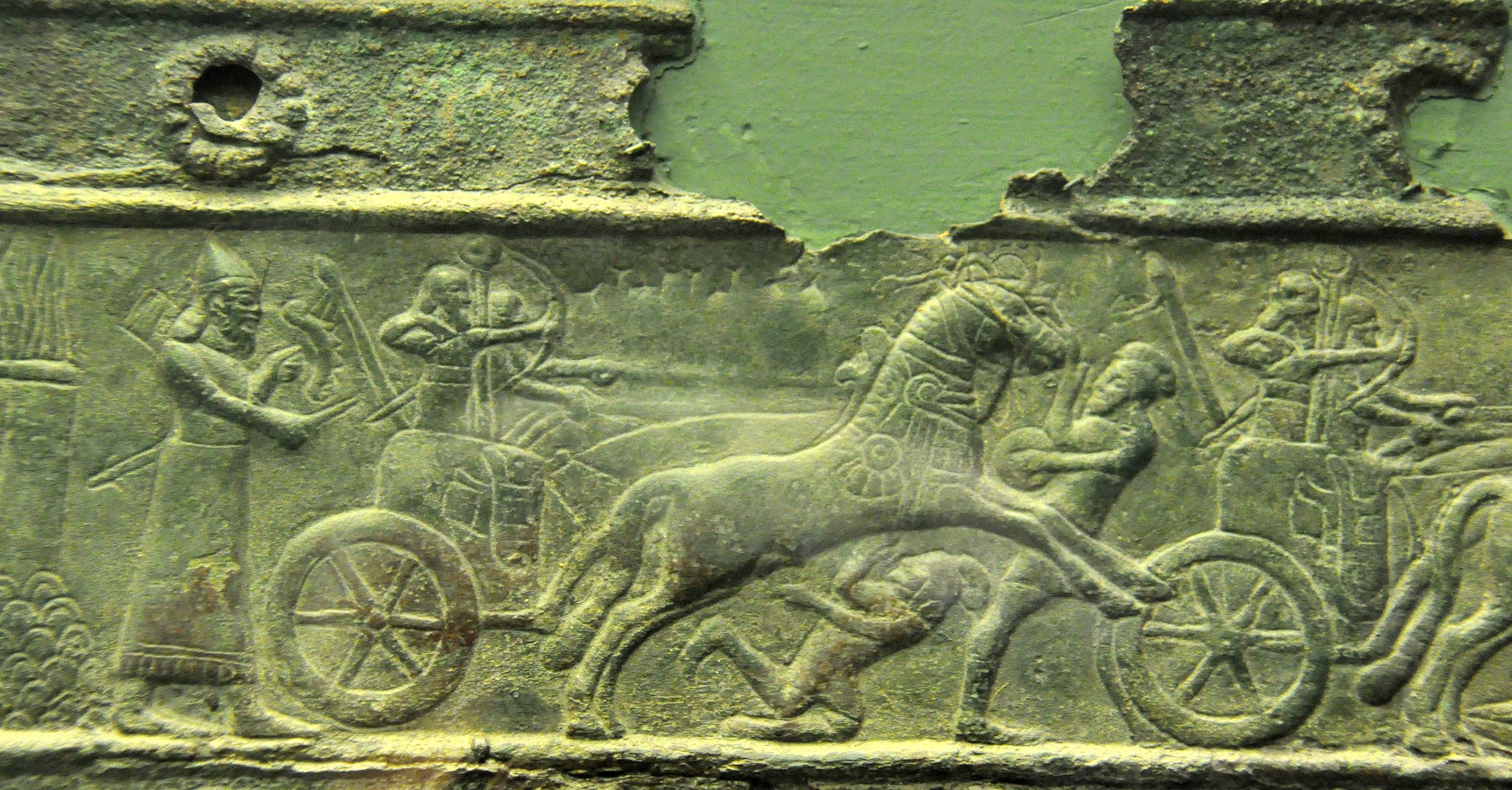 Detail of One of the Balawat Gates - World History Encyclopedia