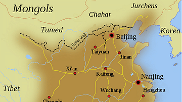 Map of the Ming Dynasty Territory