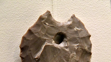 Perforated Flint Disc from Abu Hamid